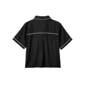 Brixton Hyde Satin SS Woven Shirt - Black