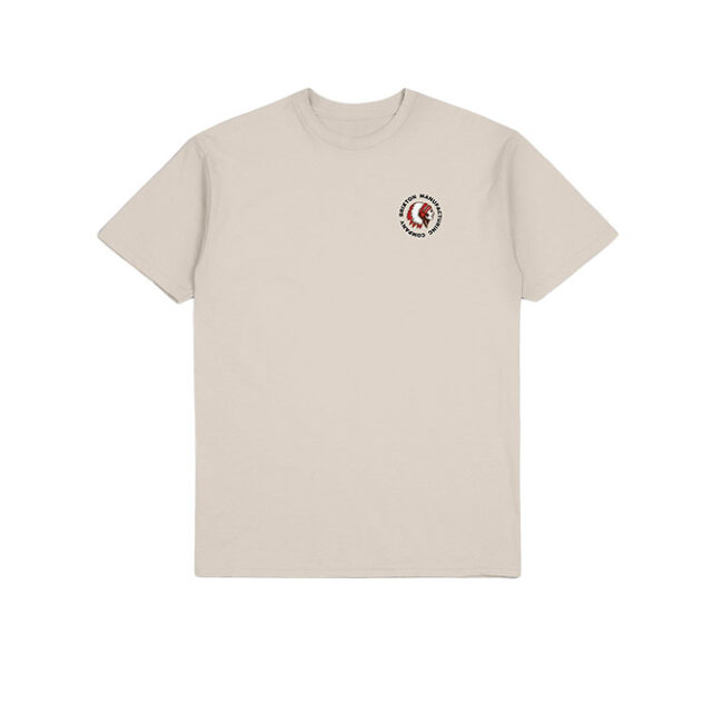 Brixton Rival Stamp S/S STT - Cream/ Bison Classic Wash