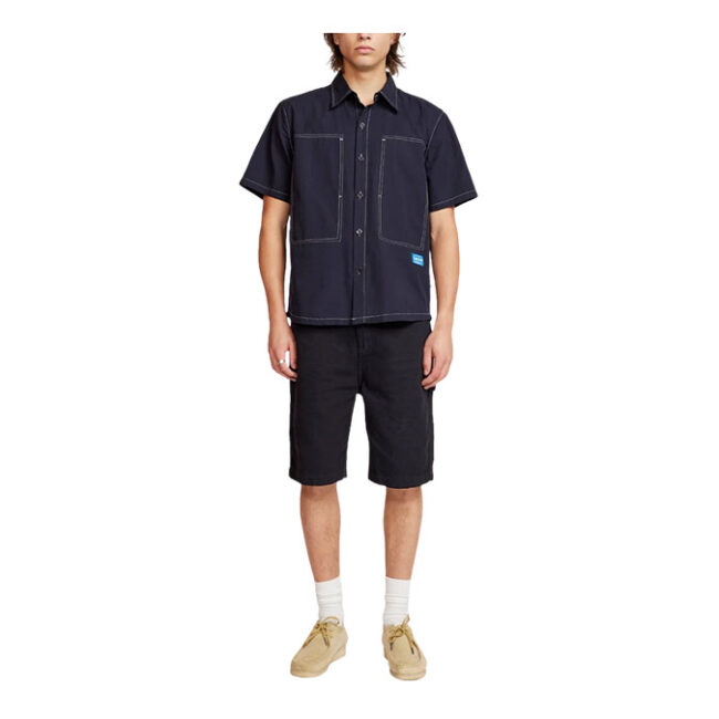 Larriet Cliff Short Sleeve Shirt - Navy