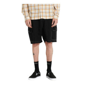 Misfit East Mash Cargo Short - Black