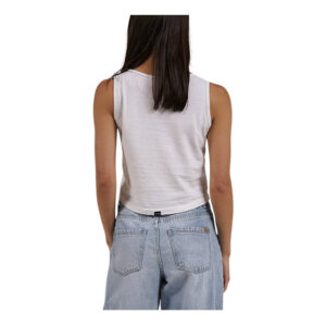 Thrills Hemp Boat Neck Tank - White