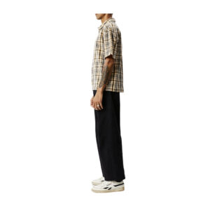 Afends Check Out Recycled Short Sleeve Shirt - Moonbeam Check