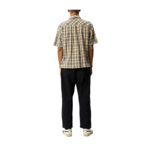 Afends Check Out Recycled Short Sleeve Shirt - Moonbeam Check