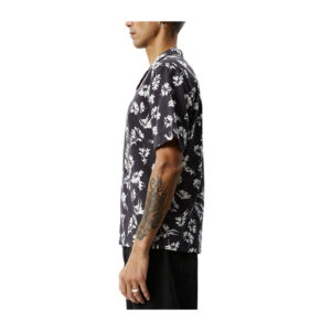 Afends Hibiscus Recycled Cuban Shirt - Black