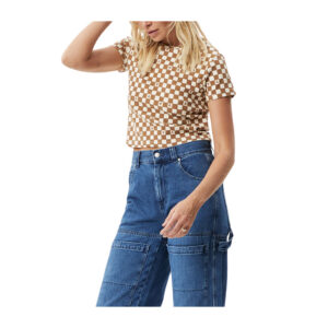 Afends Maia Recycled Rib Tee - Toffee