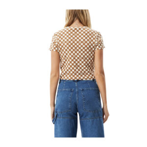 Afends Maia Recycled Rib Tee - Toffee