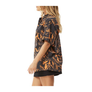 Afends Marble Recycled Short Sleeve Shirt - Black