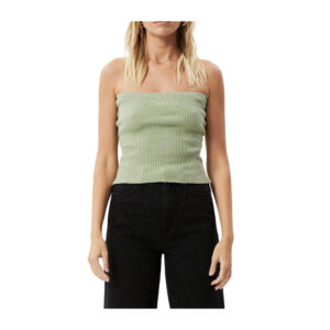 Afends Weekend Recycled Knit Tube Top - Eucalyptus