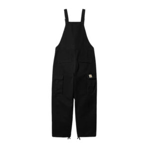 Carhartt Cargo Bib Overall - Black Stone Washed