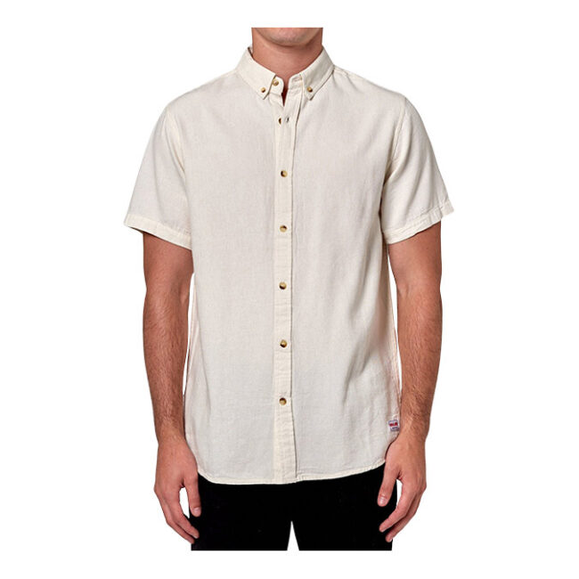 Rollas Men At Work SS Oxford Shirt - White