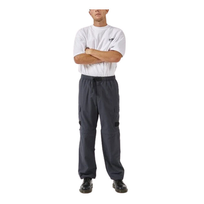 Thrills Big Slacker High Standards Zip Off Cargo Pant - Ebony