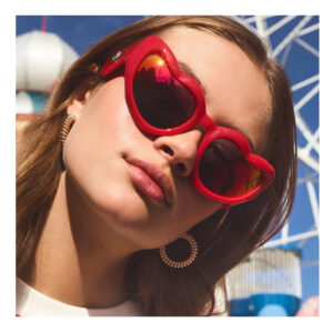 Le Specs Fast Love Ltd Edt - Red Chrome
