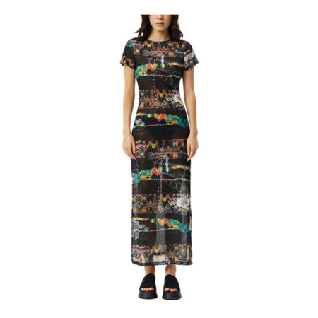 Afends Astral Recycled Sheer Dress - Black