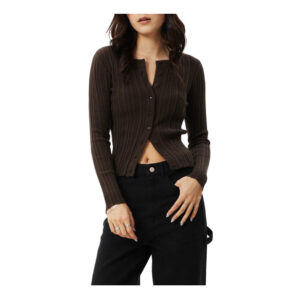 Afends Landed Knit Cardigan - Coffee