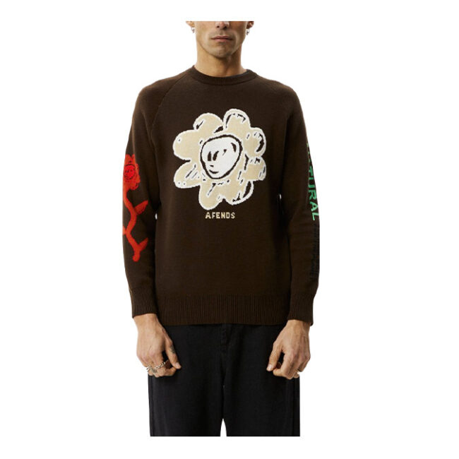 Afends Technology Recycled Raglan Knit - Earth