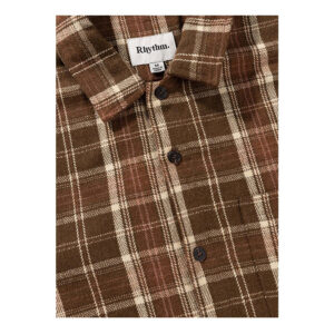 Rhythm Flannel LS Shirt - Chocolate