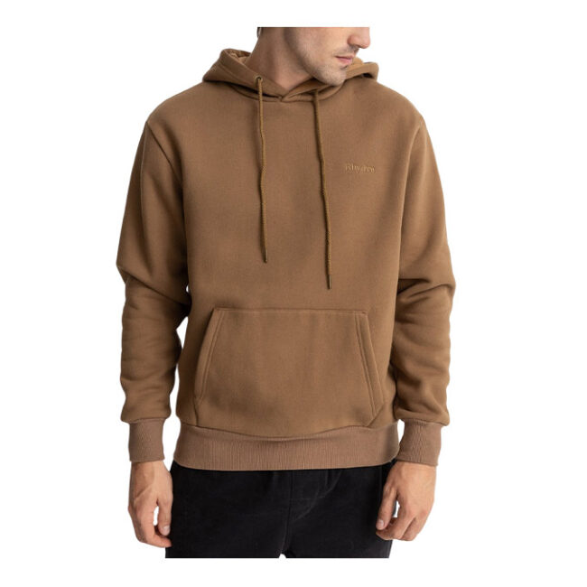 Rhythm Heavyweight Fleece Hood - Tobacco