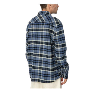 Brixton Bowery Heavy Weight LS Flannel - Flint Blue/Black/Mineral Grey