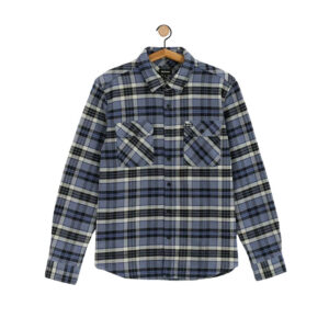 Brixton Bowery Heavy Weight LS Flannel - Flint Blue/Black/Mineral Grey