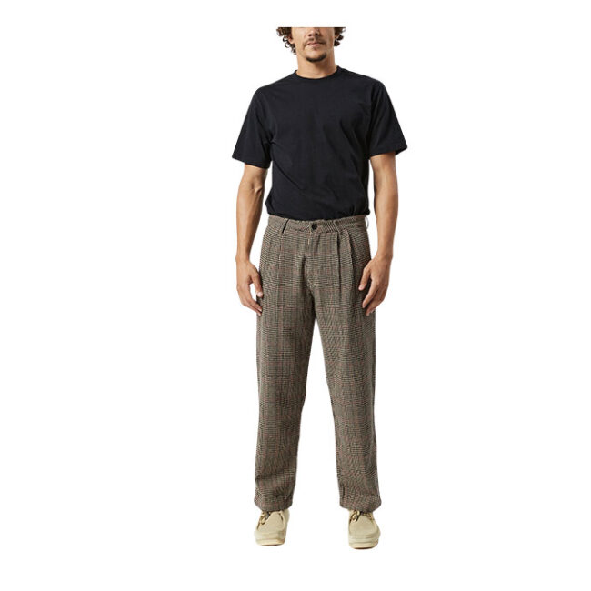 Mr Simple Brooklyn Pant - Natural Houndstooth