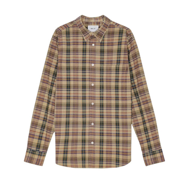 NN07 Cohen Shirt 5204 - Khaki Check