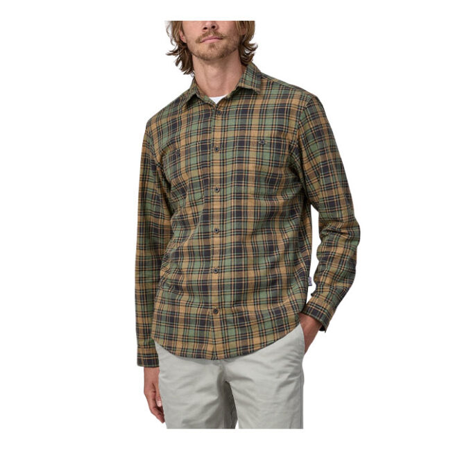 Patagonia M's LS Pima Cotton Shirt - Campfire: Hemlock Green