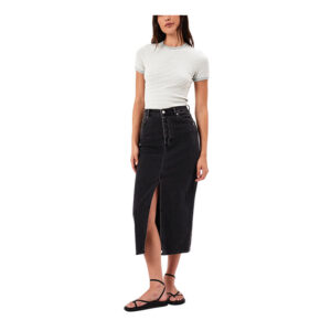 Rollas Chicago Skirt Ash Black - Washed Black