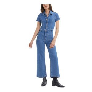 Rollas Sailor Jumpsuit Breaker - Mid Vintage Blue