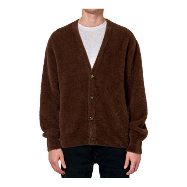Rollas Shag Cardigan - Brown