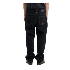 Thrills Big Slacker Disorder Embro Denim Jean - Black Rinse