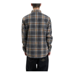 Thrills King Long Sleeve Flannel - Grey Marle