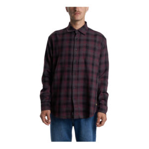 Thrills Union Check Long Sleeve Shirt - Wine