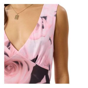 Afends Marinette Recycled Sheer Maxi Dress - Rose