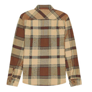 Brixton Bowery Heavy Weight LS Flannel - Sand/Bison