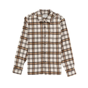 Rhythm Albert Check LS Shirt - Natural