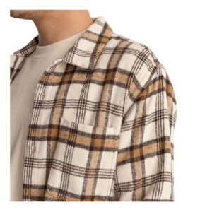 Rhythm Albert Check LS Shirt - Natural