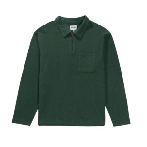 Rhythm Reverse Terry Quarter Zip - Pine