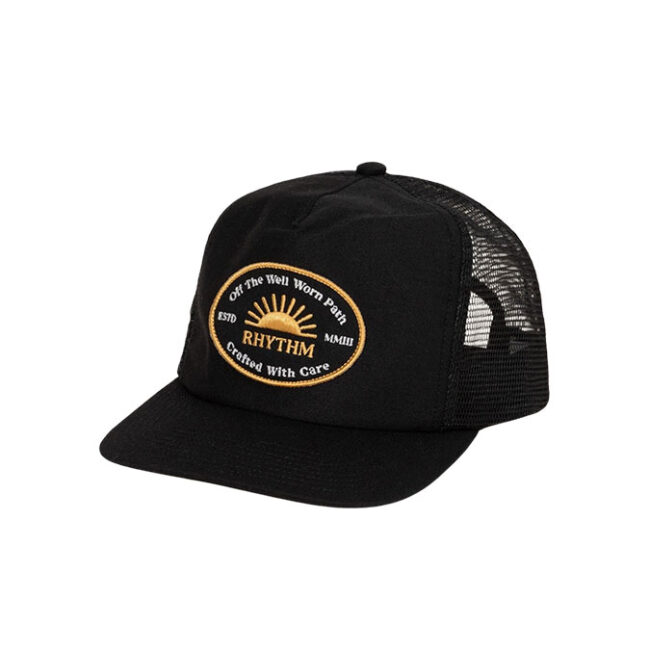 Rhythm Worn Path Trucker Cap - Black