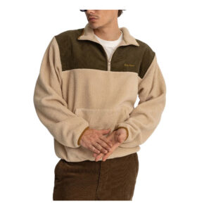Rhythm Tamas Half Zip Pullover - Bark
