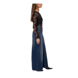 Neuw Darcy Maxi Skirt Gold Mine - Dark Vintage Indigo