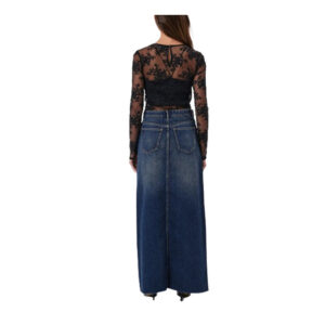 Neuw Darcy Maxi Skirt Gold Mine - Dark Vintage Indigo