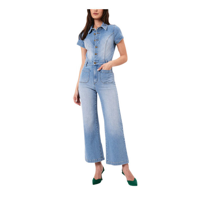 Rollas Sailor Jumpsuit Ranch - Mid Vintage Blue