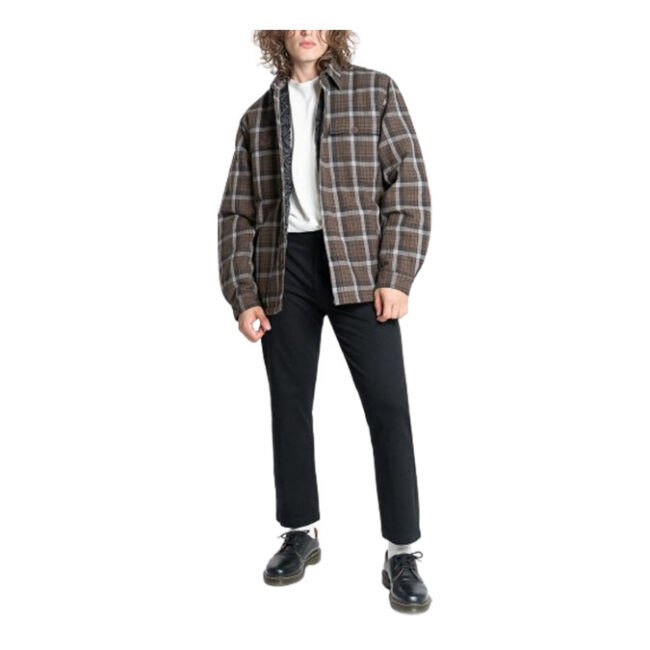 Thrills Labour Flannel Jacket - Brown