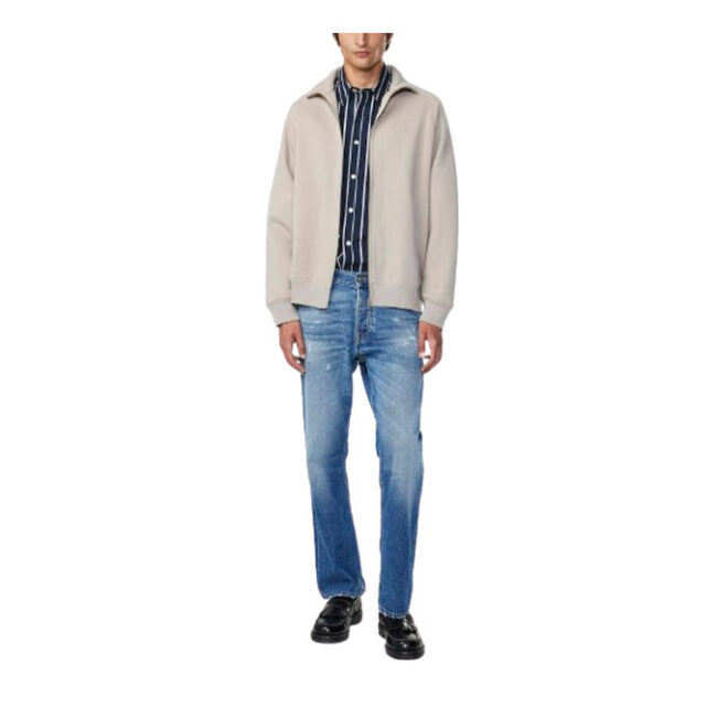 NN07 Carlo Full Zip 3503 - Khaki Stone