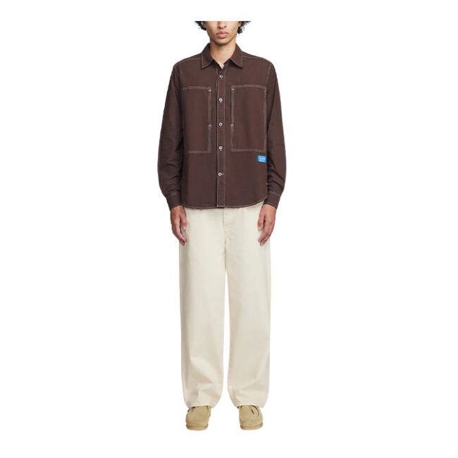 Larriet Cliff L/S Shirt - Chocolate