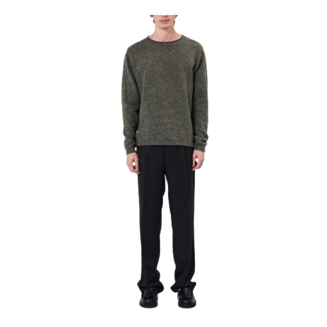 Neuw Chain Knit Crew - Military Fleck