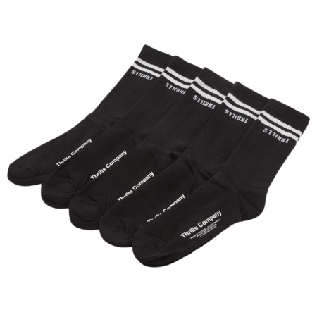 Thrills Minimal Thrills 5 Pack Sock - Black