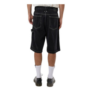Thrills Big Slacker Denim Short - Aged Black