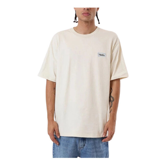 Thrills Terrace O/Sized Fit Tee - Heritage White