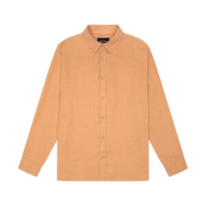 Mr Simple Linen LS Shirt - Bronze